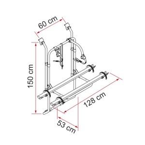 Porta-bicicletas de porta Fiamma Ford Transit (2000-2011) 2