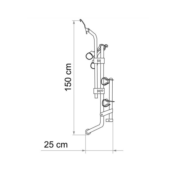 Porta-bicicletas de porta Fiamma Ford Transit (2000-2011)