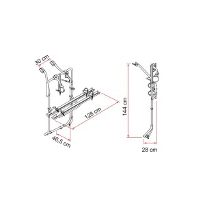 porta-bicicletas Fiamma Volkswagen Carry-Bike T5 e T6 ao melhor preço 2