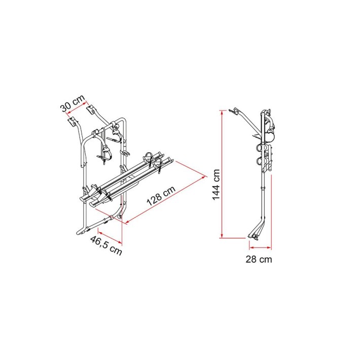Portabicicletas Fiamma Carry-Bike Volkswagen T5 y T6 al mejor precio
