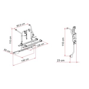 Portabicicletas Fiamma Carry-Bike para Mercedes Viano / Vito W639 2