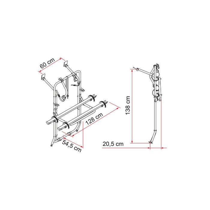 Portabicicletas Fiamma Carry-Bike para Mercedes Viano / Vito W638