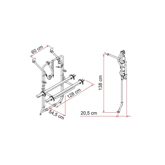 Portabicicletas Fiamma Carry-Bike para Mercedes Viano / Vito W638