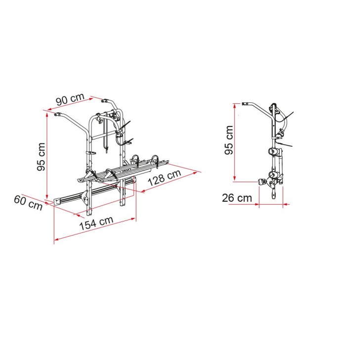 Portabicicletas Fiamma Carry-Bike para Mercedes Clase V W447