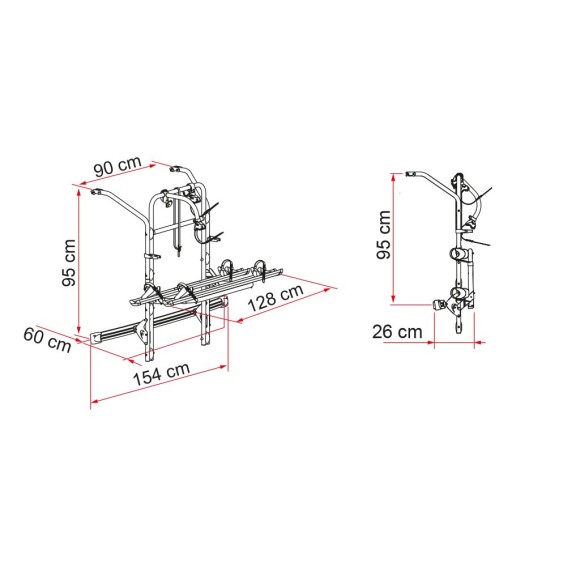 Portabicicletas Fiamma Carry-Bike para Mercedes Clase V W447