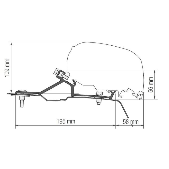 Fiamma toldo F80S para Master/Movano/NV400 L2H2 (10-)
