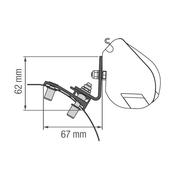 Fiamma Canopy F35Pro para Jumpy/Expert/ProAce L2H1 (16-)