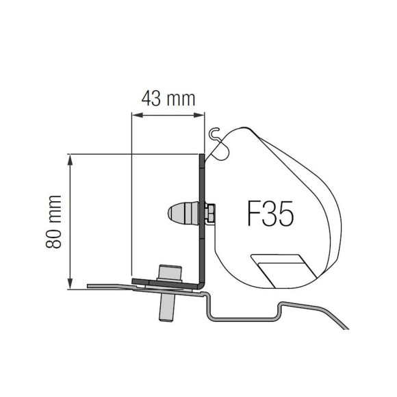 Toldo Fiamma F35Pro para N. NV200 L1H1 (09-)