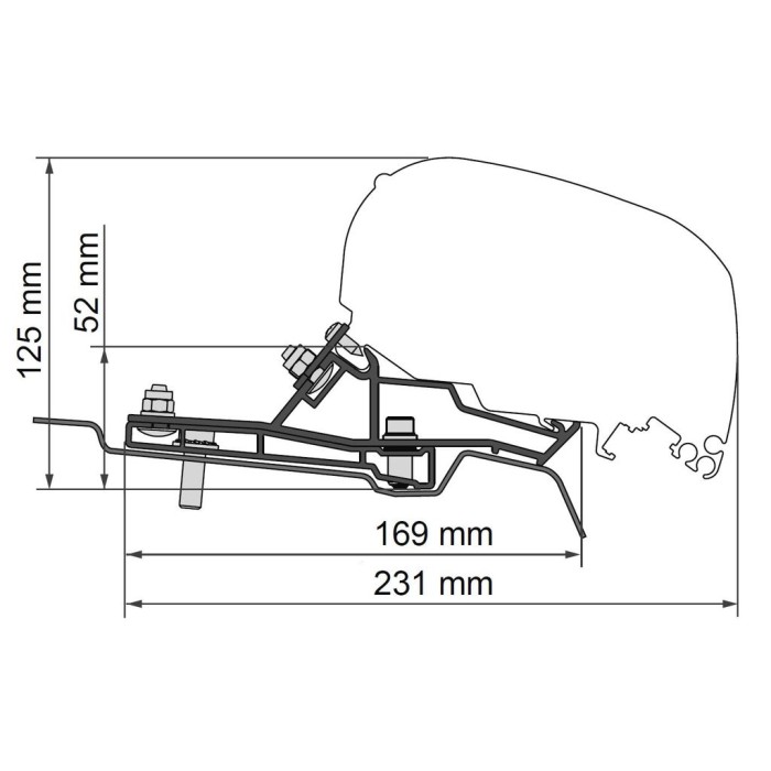 Fiamma Toldo F80S para F. Transit L3H2 (14-)
