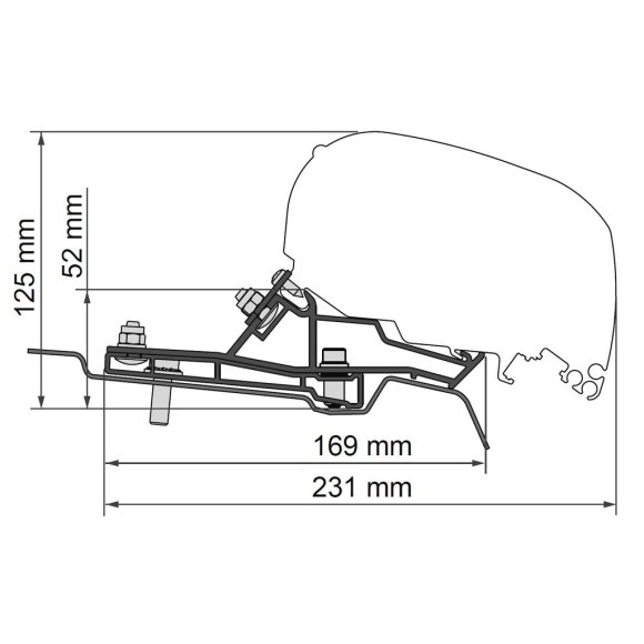 Fiamma Toldo F80S para F. Transit L3H2 (14-)