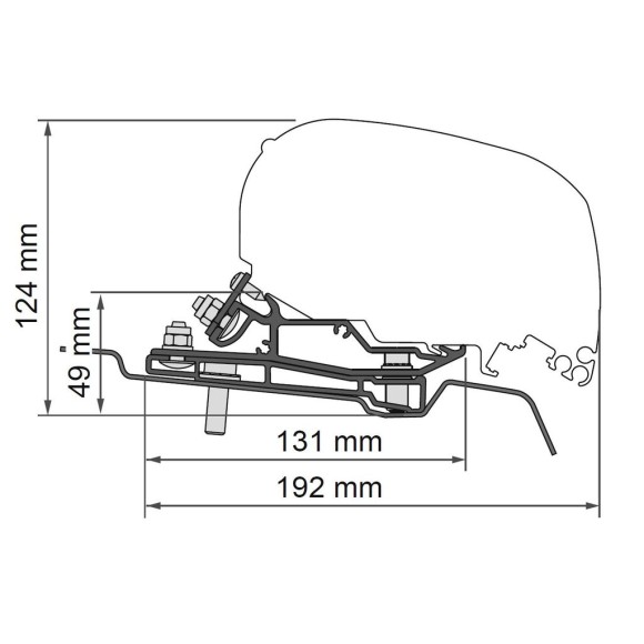 Fiamma toldo F80S para F. Transit L3H3 (14-)