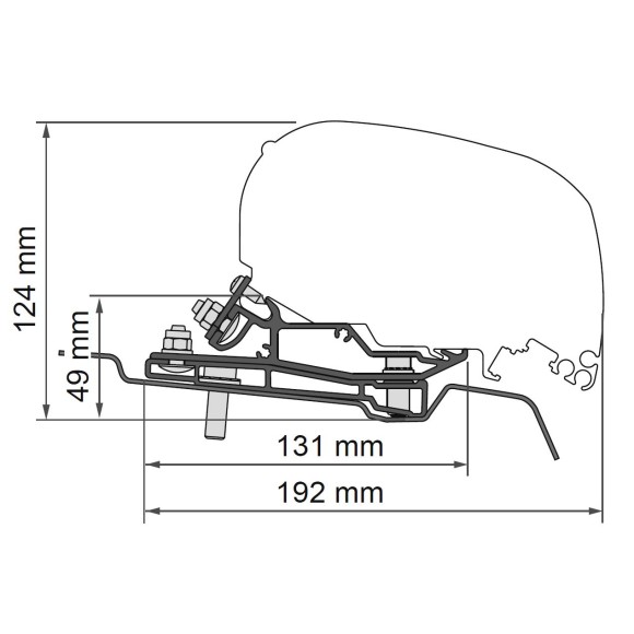 Fiamma Toldo F80S para F. Transit L4H3 (14-)