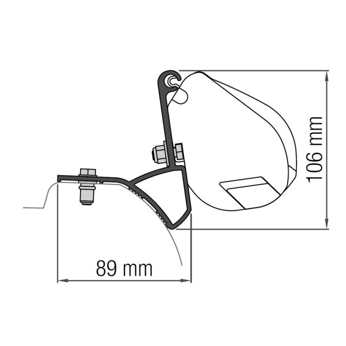 Fiamma Toldo F35Pro para Vivaro/Trafic/Talento L1H1 (14-19)