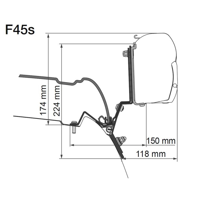 Fiamma Toldo F45S para M. Classe V Marco Polo (2014--)