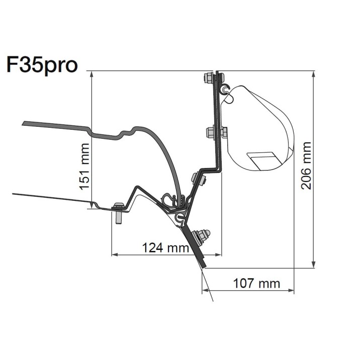 Fiamma Toldo F35Pro para M. Classe V Marco Polo (2014--)
