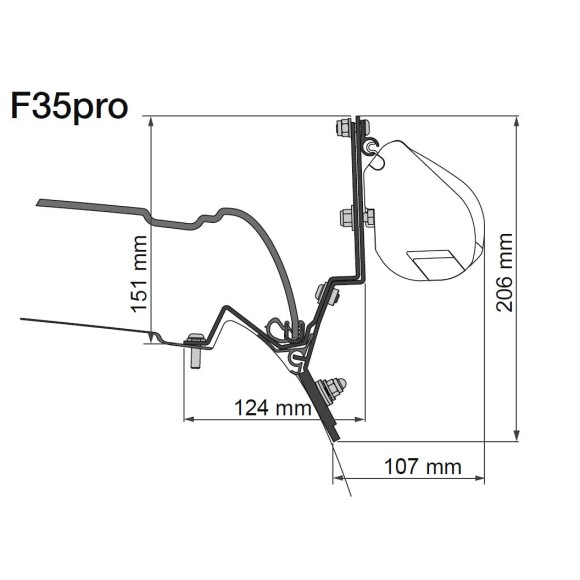 Fiamma Toldo F35Pro para M. Classe V Marco Polo (2014--)