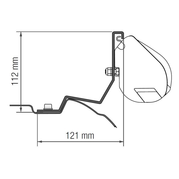 Toldo Fiamma F35Pro para M. Vito L2H1 W639 (2003-2014)