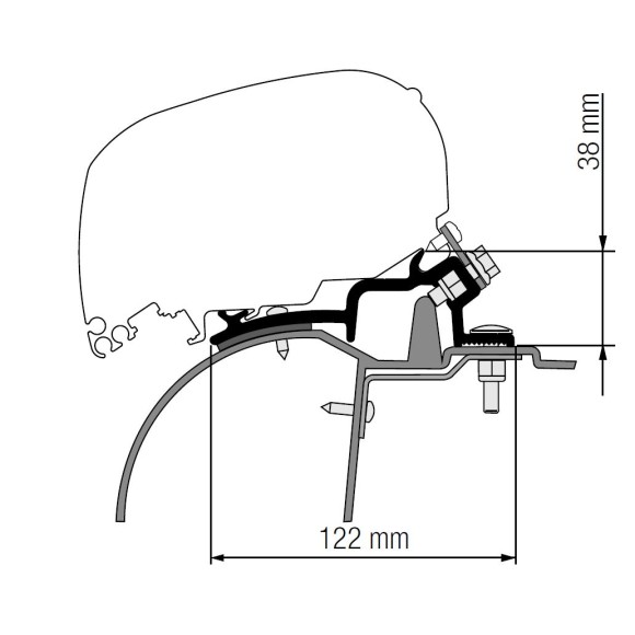 Fiamma Toldo F80S para N. Interstar / O. Movano L3H2 (1998-2010)