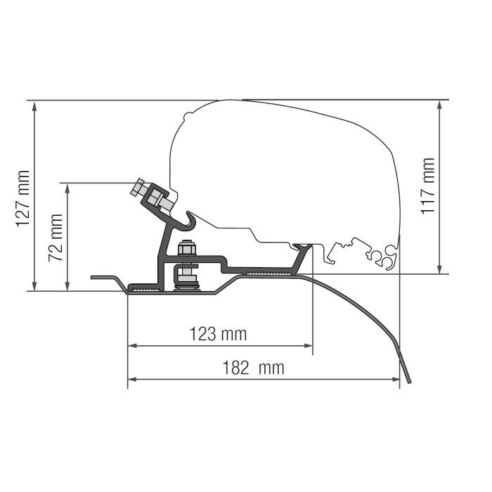 Fiamma toldo F80S para O. Movano L2H2 (2021--)