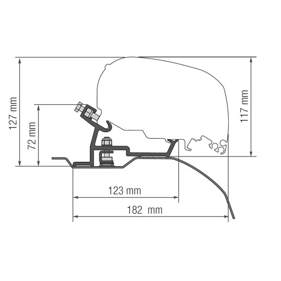 Fiamma toldo F80S para O. Movano L2H2 (2021--)