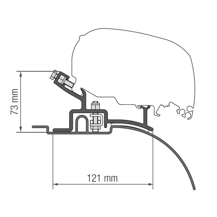 Fiamma Toldo F80S para F. Ducato / C. Jumper / P. Boxer L2H2 (94-06)