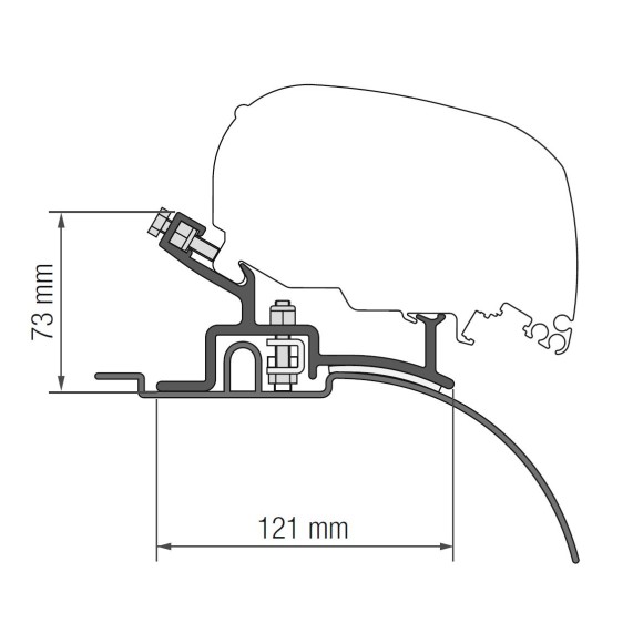 Fiamma Toldo F80S para F. Ducato / C. Jumper / P. Boxer L3H2 (94-06)