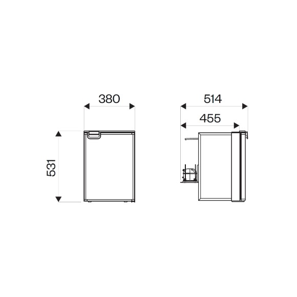 Nevera camper/ Nevera compresor 12V/24V Indel B Cruise 42