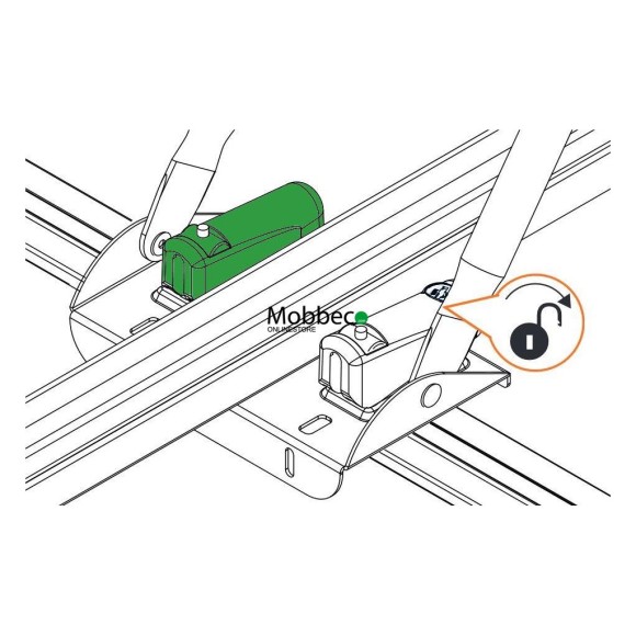 Pega inferior para Cruz Corrida