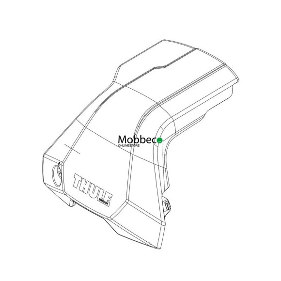 Thule 54250 Tulipa Direita para Thule Abraçadeira de Borda Lado Co-Piloto