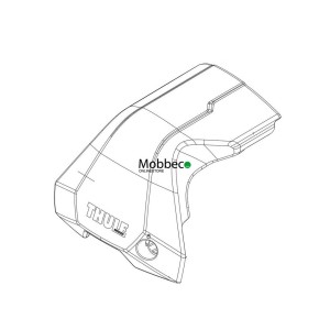 Thule 54249 Braçadeira de borda 7205 Substituição de pé