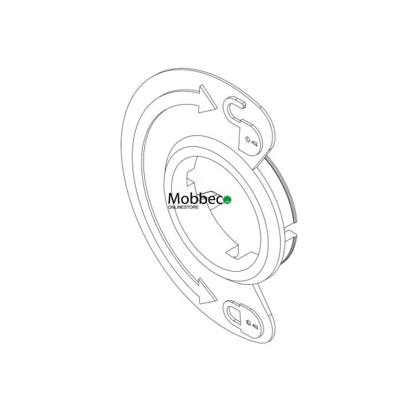 Thule 14326 Repuesto embellecedor cerradura gama Pacific