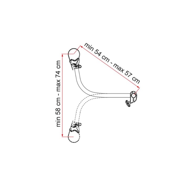 Bike-Block Pro 4 Arm Extension Rail para Fiarmma Carry Bike