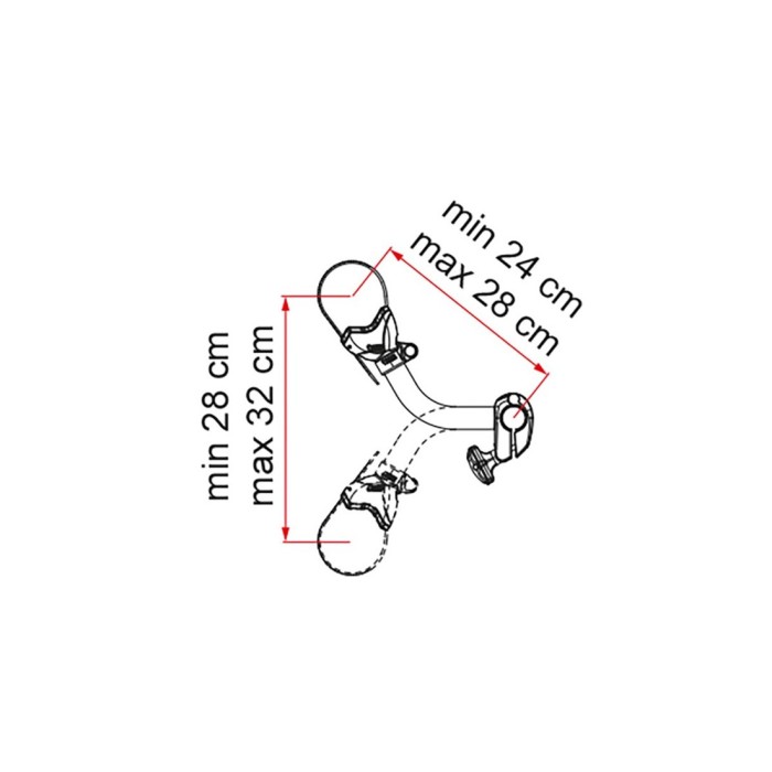 Bike-Block Pro S 2 braços para bicicleta Fiarmma Carry