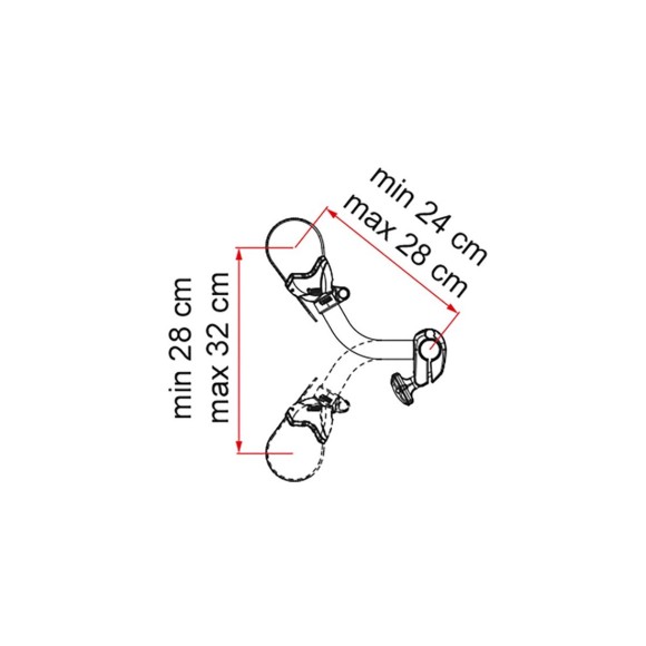 Bike-Block Pro S 2 braços para bicicleta Fiarmma Carry