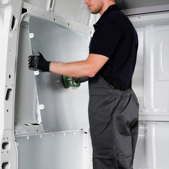 Painéis de contraplacado com polipropileno cinzento para Carrinha R. Kangoo compact (08-), M. Citan compact (12-)