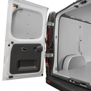 Painéis laterais em contraplacado de polipropileno cinzento para VW. Transportador T5/T6