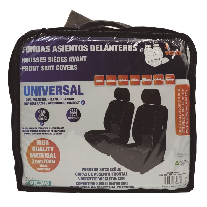 Capas universais para bancos de carro (Conjunto de 2 peças)