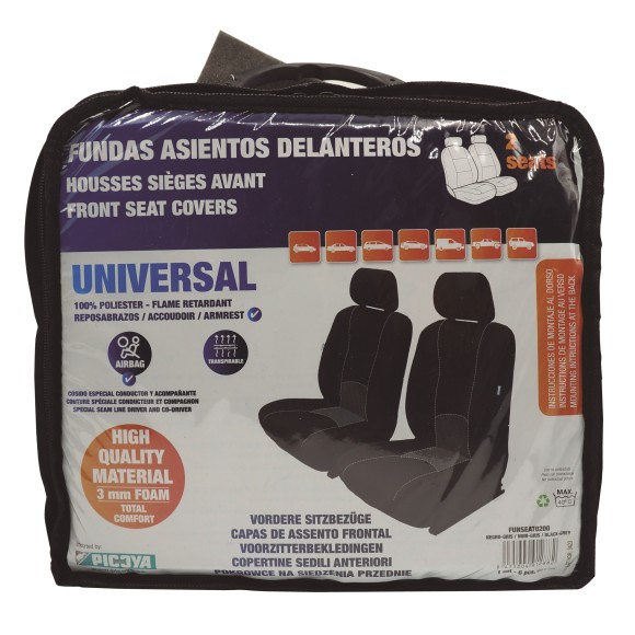 Capas universais para bancos de carro (Conjunto de 2 peças)