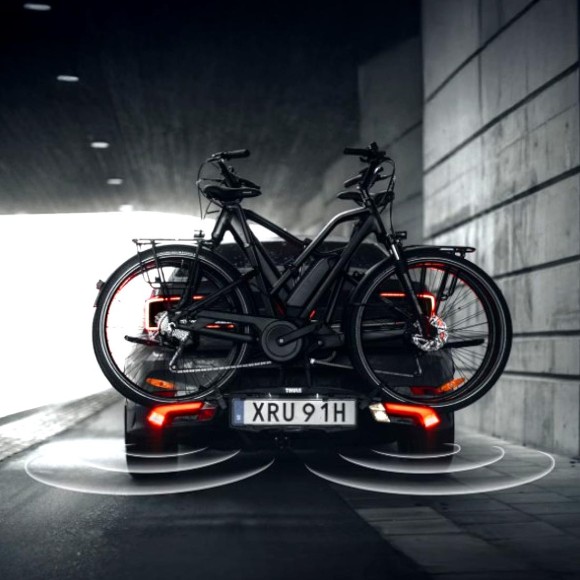 Porta-bicicletas de bola com sensor de estacionamento Epos ParkSecure (2 bicicletas)