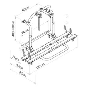 Portabicicletas caravana Thule Sport G2 Short 2