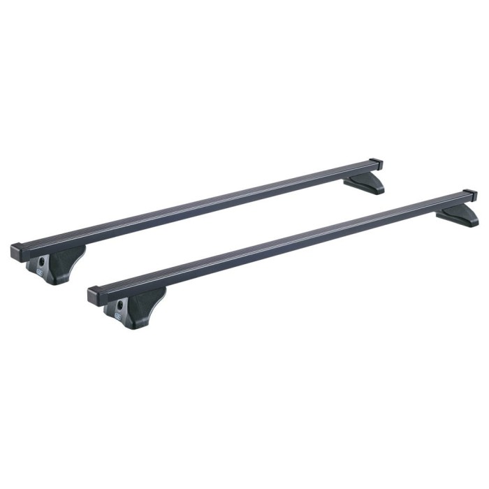 2 barras de acero y 4 soportes Cruz Oplus S-FIX