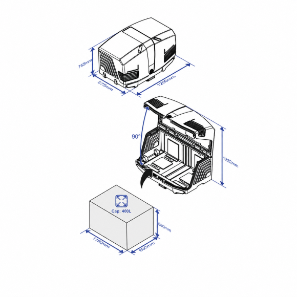 Cofre trasero TowBox V3 al mejor precio