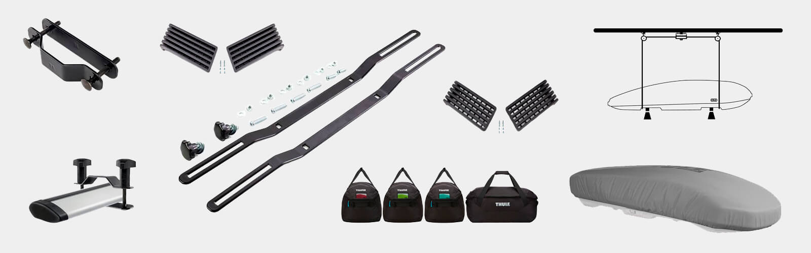 Acessórios para caixas de tejadilho ou caixas traseiras - Mobbec